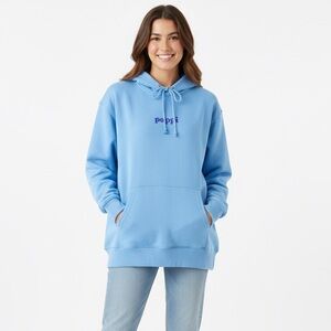 NWT Poppi x Target "The Future Served Fresh" Blue Hoodie XXL
